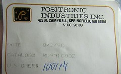 2 Positronic Mil Spec DSub Connectors DE-9, DB-9 Male, Gold Crimp Pins RD9M1000Z