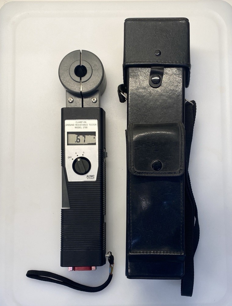 AEMC Model 3700 Clamp-On Ground Resistance Tester with Case – UNTESTED