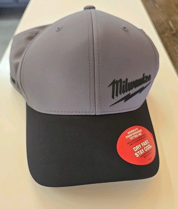 Milwaukee 507DG- L/XL Milwaukee Tool Workskin Fitted Hat – Dark Gray L/XL
