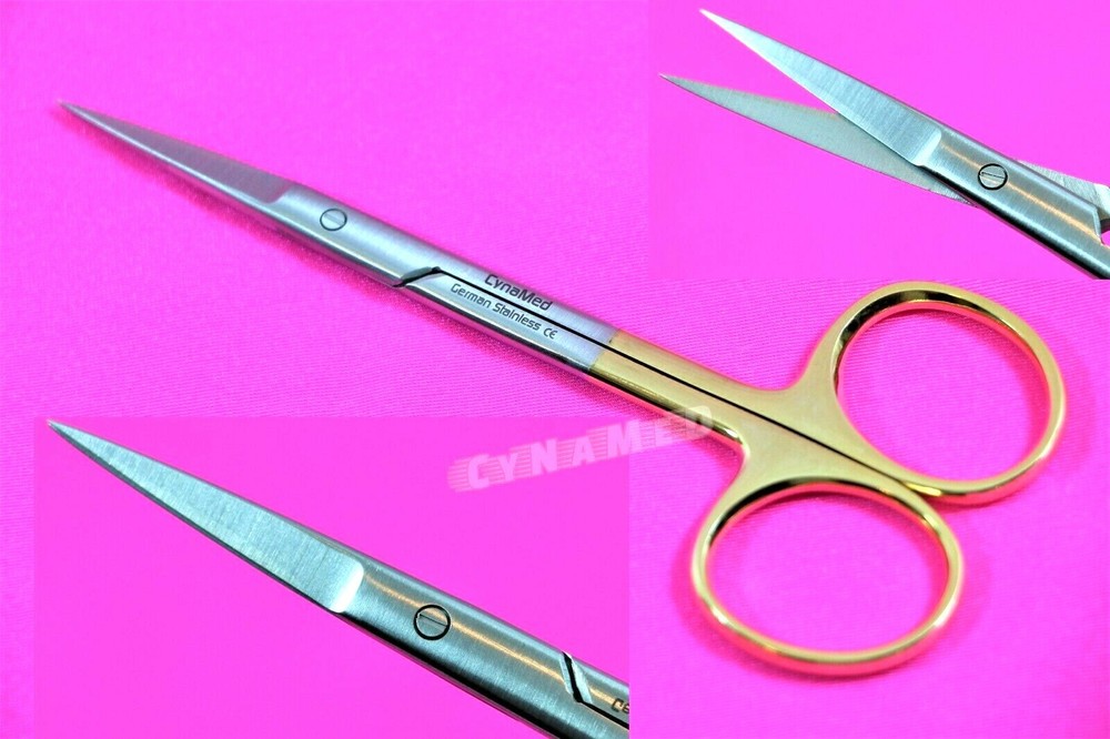 NEW Premium GERMAN TC Iris Scissors 4.5″ Straight Surgical Dental Instruments