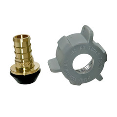 10 PIECE 1/2″ PEX X 7/8″ BC (BALLCOCK) NUT SWIVEL ADAPTER, LEAD FREE BRASS CRIMP