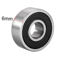 20 Pcs 6mmx17mmx6mm Double Sealed 606-2RS Ball Bearings High Carbon Steel Z1