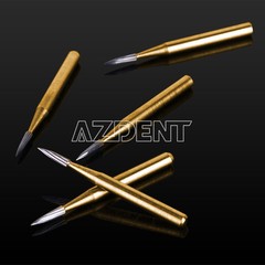 Dental Tungsten Carbide Gold Burs Trimming & Finishing & Polishing Flame FG7901