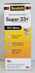 3M Scotch SUPER 33+ Vinyl Electrical Tape 3/4″ X 76′, 10-Pack, NEW