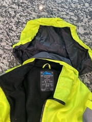 Men’s Neon Green Safety Polyester Work Jacket Size 2 XL
