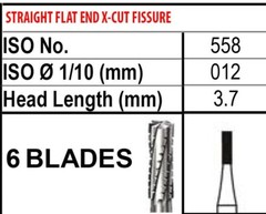 FG 558 Beavers Carbide Burs FG558 Bur #558 Friction Grip Made in Canada