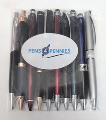 10ct Mixed Lot Executive Metal Super Premium Misprint Pens HUB PEN Gold/Marble