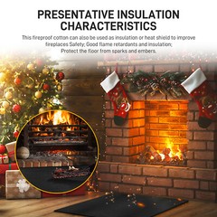 40″x40″ Welding Blanket Fireproof Flame Carbon Felt for Welders Retardant Fabric