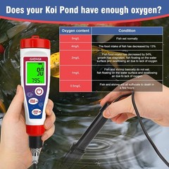 Digital Dissolved Oxygen Meter,Dissolved Oxygen Test Kit with 4.92 ft Probe C…