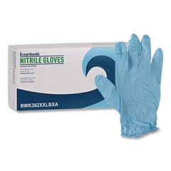 Boardwalk 382XXLCTA 9.5″ 5 mil Disposable Nitrile Gloves – XXL/Blu (1000/CT) New