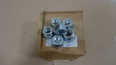 1″- 8 Nylon Insert Hex Lock 50. Nuts Zinc Plated Grade 2 Steel Nyloc