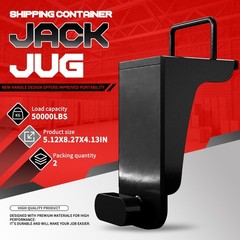 2 Pack Container Lug Superior Shipping 6×6.5 Lug Wheels Kit Bolt-on Spindle