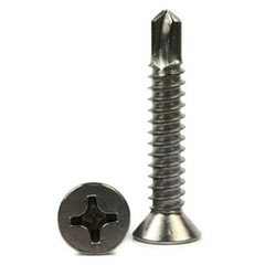 #10 Self Drilling Screws – Stainless Steel Phillips Flat Head TEK – Select Size
