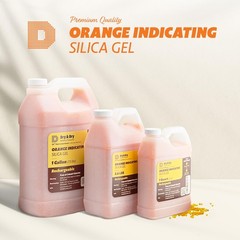 “Dry & Dry” [1 Quart] Premium Orange Indicating Silica Gel Desiccant Beads(Indus