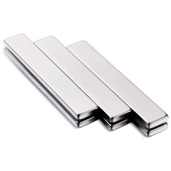 6-Pack Neodymium Magnets 2.36×0.39 inch – Extra Strong Adhesive & Rust-Resistant