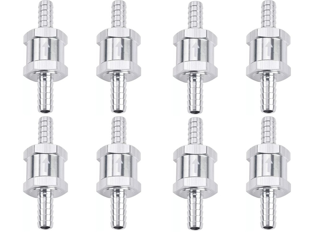 8x 10mm 3/8″ Fuel Line Non-Return One Way Air Fuel Oil Check Valve Diesel Gas