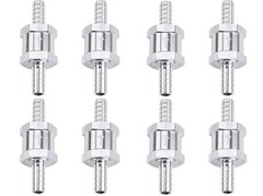 8x 10mm 3/8″ Fuel Line Non-Return One Way Air Fuel Oil Check Valve Diesel Gas