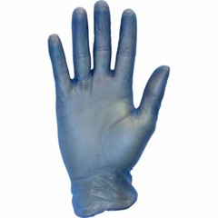 Safety Zone Blue Medium Vinyl Gloves Disposable Powder-Free GVP9 [Box of 100]