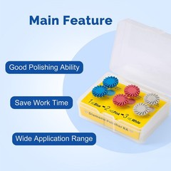 Coarse Medium Fine Dental Composite Polishing Diamond RA Disc Wheel Rubber Resin