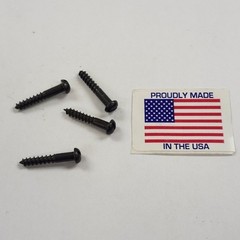 #8 x 1″ Round Head Slotted Wood Screws Black Phosphate Finish 100 pcs.