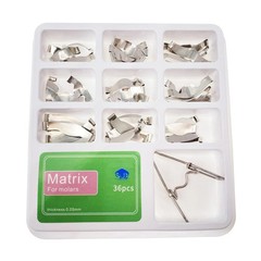 Dental TOR VM Sectional Contoured Matrix Bands Ring/ 40 Add-On Wedges/ Plier