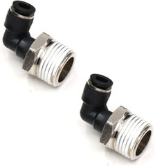 1/2 Npt Push to Connect Air Fitting 1/4 Inch OD Tubing Elbow Air Line Quick Con