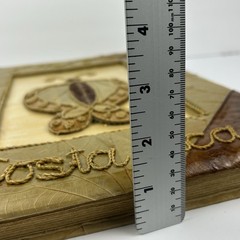 Handmade Costa Rica Journal Large 14×11¾ Butterfly Leaf Cover Eco Artisan Book