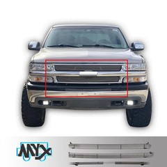 Polished Aluminum Billet Grille Insert for 2000-2006 Tahoe Suburban Avalanche