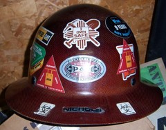 Vintage MSA Skullgard Brown Hard Hat