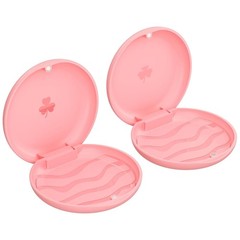 2 Pack s,Solid Orthodontic Pink
