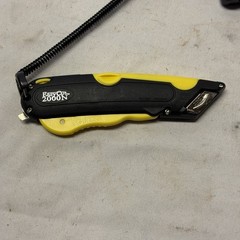Easy Cut 2000N Safety Box Cutter Holster & Lanyard Tool Used