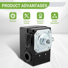 For Ingersoll Rand 23474661-C Pressure Switch Air Compressor SS3 & SS5 95-125PSI