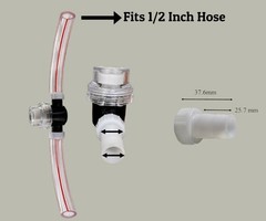 Melasty Inline Milker Filter with 1/2″ Hose for Milking Machines Combo