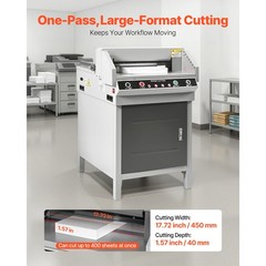 Uimoso Electric Paper Cutter with 17.72 in Width and 1.57 in Thickness
