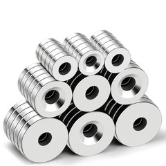 Strong Neodymium Disc Magnets, Rare Earth Magnet with Hole for Kitchen Cabine…