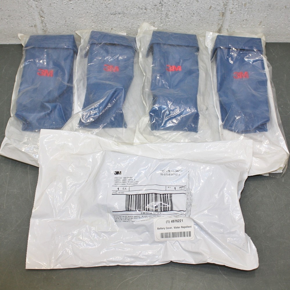 (5) 3M Battery Cover 529-01-56R01, Water Repellent, For PAPR System Airstream