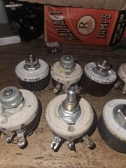 8 RARE VINTAGE WESTERN ELECTRIC-KS OHMITE TRU OHM RHEOSTATS TYPE J MORE