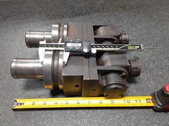 2) TechLeader Universal Axis Adjustable 0-90* VDI 50 Drilling Heads ER25 Collet