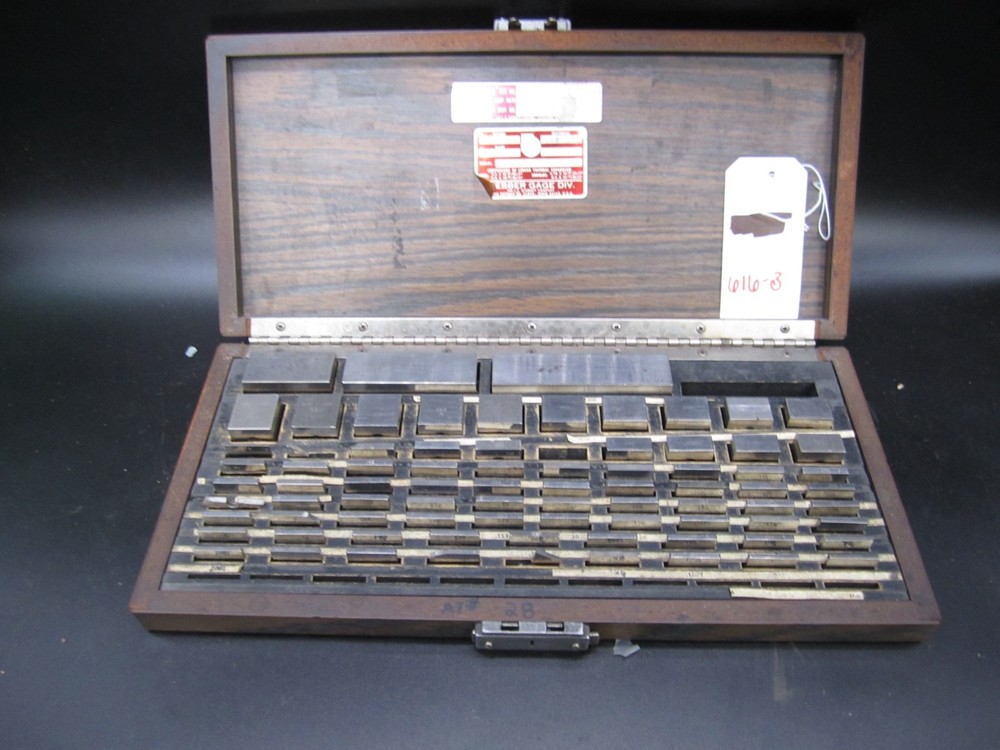 Vintage Starrett Webber Model SCS81A Gage Block Set CROBLOX Mixed with PW