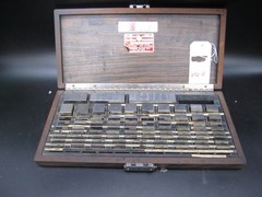 Vintage Starrett Webber Model SCS81A Gage Block Set CROBLOX Mixed with PW