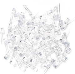 100PCS Super Bright 5mm Round UV/Purple Led Emitting Diode F5 LED Light for DIY