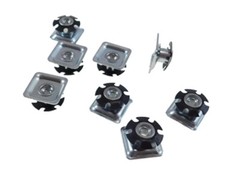 8 Pack Threaded Star Type 1″(OD) Square Tubing Insert 1/4-20 Threads S71-324