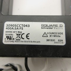 Square D 3090SCCT043 Control Transformer 400A:5A FS 600VAC 50/60HZ 400:5 CT 60ºC