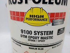 Rust-Oleum 9100 System Dtm Epoxy Mastic, Marlin Blue Gallon Can Base – Lot of 1