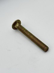 Qty 25 1/2”-13 x 4” Coarse Grade #8 Carriage Bolt Alloy Steel Yellow Zinc Plated