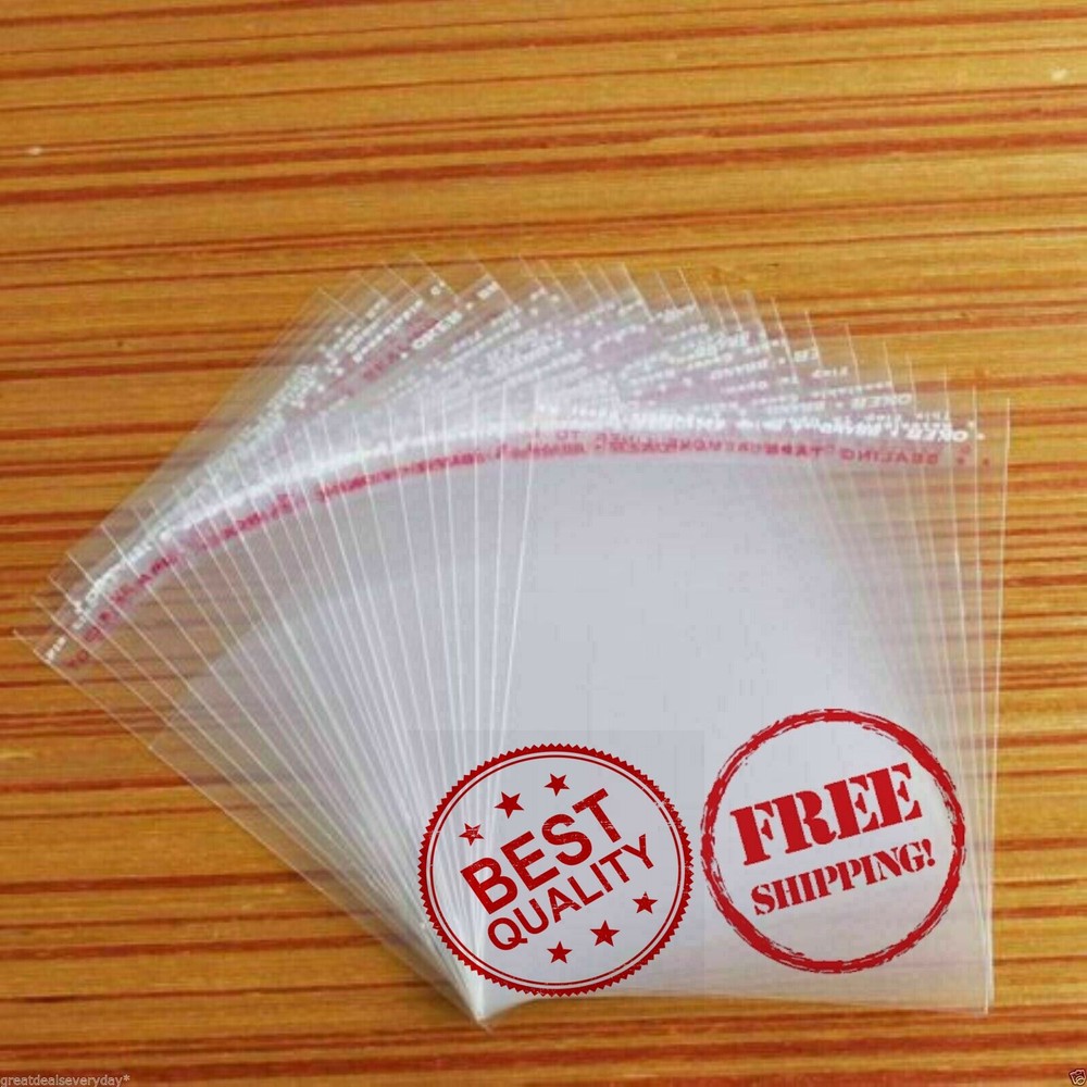 100 Count 12″ x 15″ Clear Resealable Cello Bag Plastic Envelopes Cellophane Bags