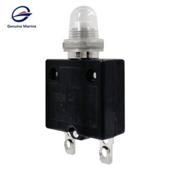 Thermal Circuit Breaker, 5-40 Amp Push Button Manual Reset 50V DC 125/250VAC