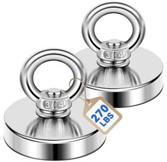 Fishing Magnets Super strong Rare Earth Neodymium Magnet set 150-1500 Lbs 1000Lb