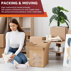 15″ X 12″ Packing Paper Sheets for Moving Supplies, 80 Sheets Newsprint Paper fo