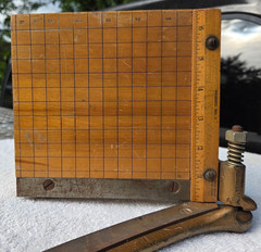 Ingento Paper Cutter No. 1 Mini 6 Inch Ideal School Supply Chicago USA Wood Vtg